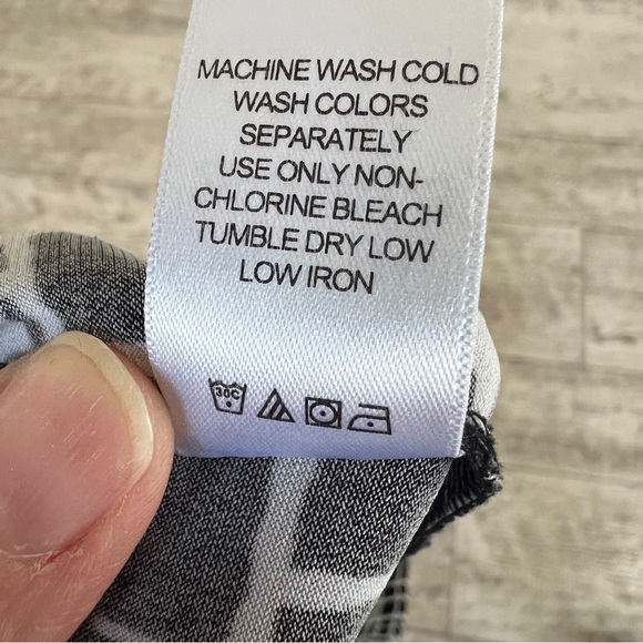 EUC! Stretchy Wide Leg Jessica London 18/20 Black and White Patterned Pants - Picture 9 of 9